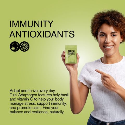 500mg Ashwagandha, Ginger, Amla, Tulsi Tablets - Tulsi Lemon - Thumbnail 6