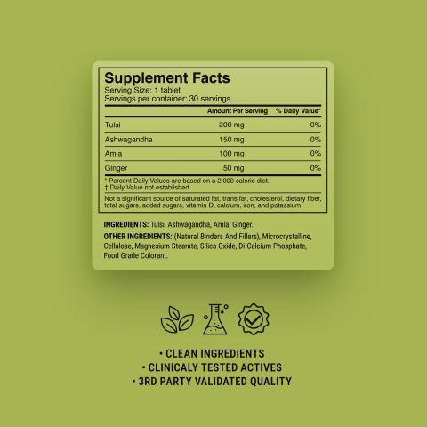 500mg Tulsi Immune Adaptogen - Tulsi Lemon - Thumbnail 9