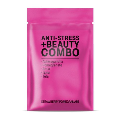 500mg Ashwagandha, Pomegranate, Amla, Gotu Kola, Tulsi Tablets - Strawberry Pomegranate - Thumbnail 3