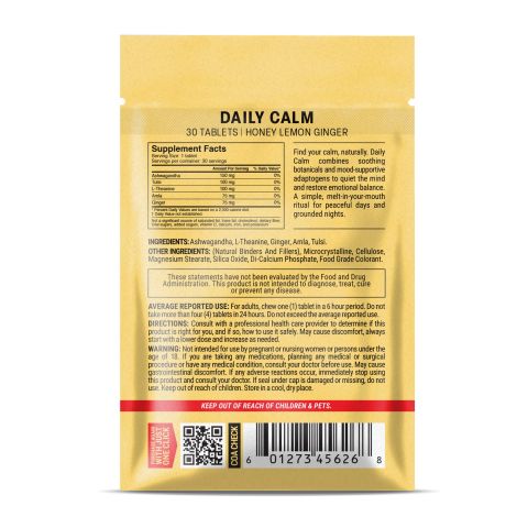 500mg Daily Calm - Honey Lemon Ginger - Thumbnail 8