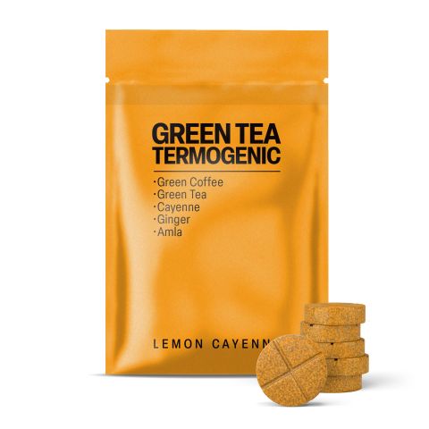 500mg Green Coffee, Green Tea, Cayenne, Ginger, Amla Tablets - Lemon Cayenne - Thumbnail 2