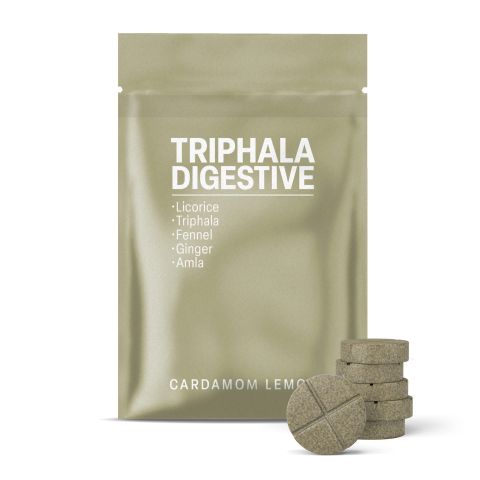500mg Licorice, Triphala, Fennel, Ginger, Amla Tablets - Cardamom Lemon - Thumbnail 2