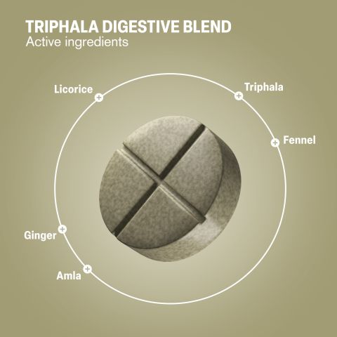 500mg Licorice, Triphala, Fennel, Ginger, Amla Tablets - Cardamom Lemon - Thumbnail 5