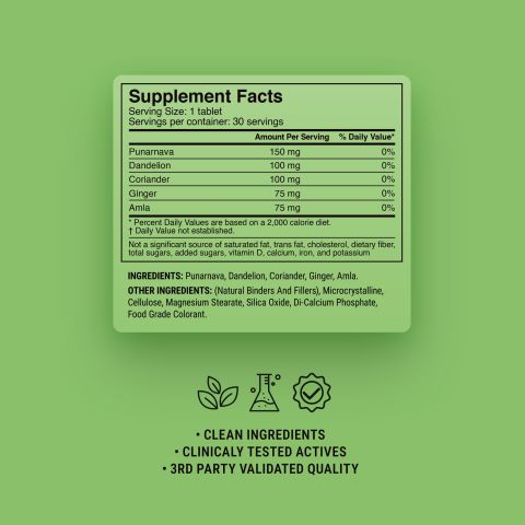500mg Kidney Herbal Support - Lemon Mint - Thumbnail 9