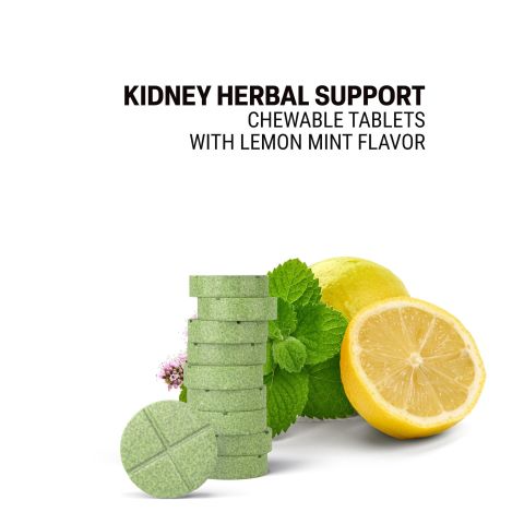 500mg Punarnava, Dandelion, Coriander, Ginger, Amla Tablets - Lemon Mint - Thumbnail 4