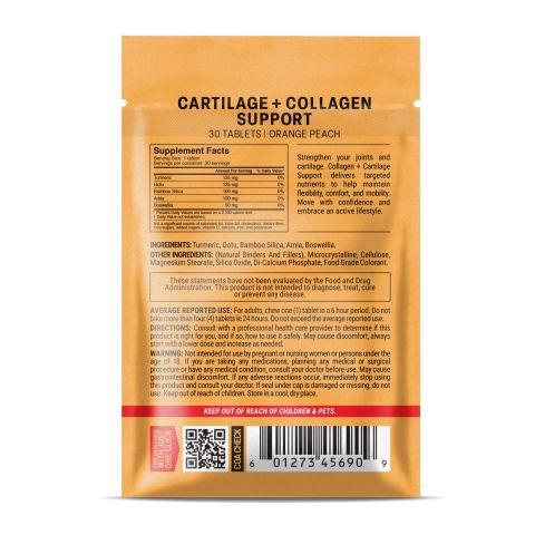 500mg Collagen + Cartilage Support - Orange Peach - Thumbnail 8