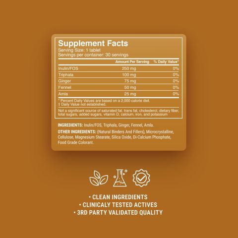 500mg Daily Prebiotic - Lemon Ginger - Thumbnail 9