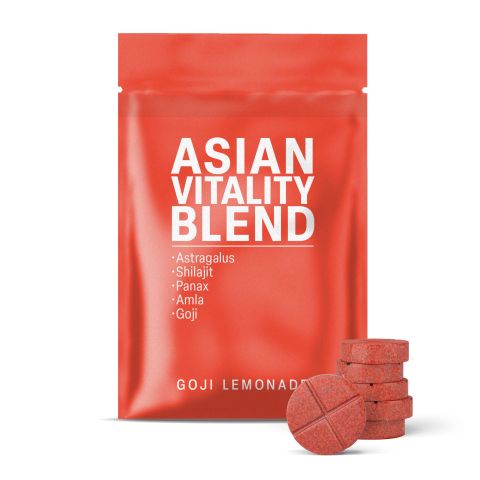 500mg Astragalus, Shilajit, Panax, Amla, Goji Tablets - Goji Lemonade - Thumbnail 2