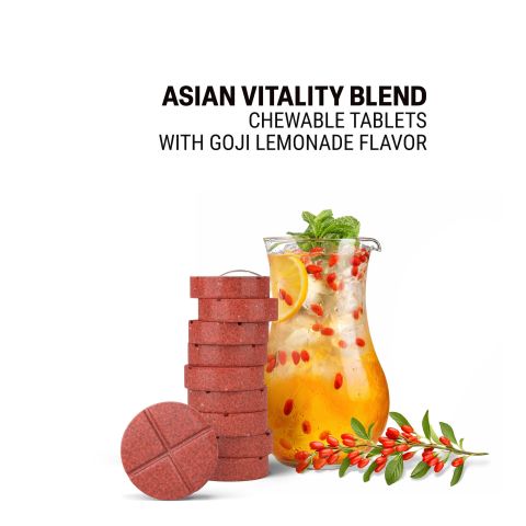 500mg Astragalus, Shilajit, Panax, Amla, Goji Tablets - Goji Lemonade - Thumbnail 4