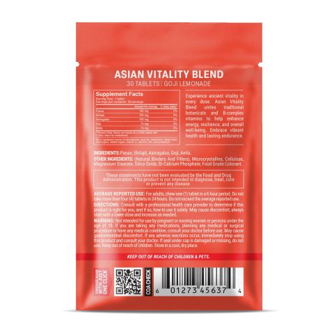 500mg Astragalus, Shilajit, Panax, Amla, Goji Tablets - Goji Lemonade - Thumbnail 8