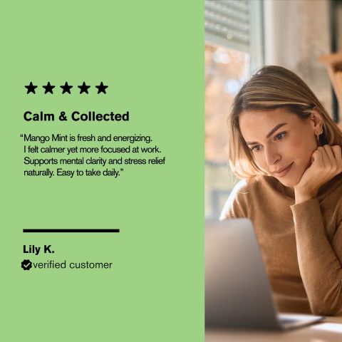 500mg Ashwagandha, L-Theanine, Green Tea, Gotu Kola, Bacopa Tablets - Matcha Citrus - Thumbnail 7