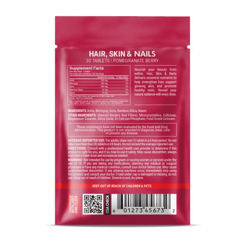 500mg Hair Skin & Nails - Pomegranate Berry - Thumbnail 8