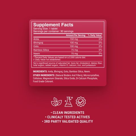 500mg Hair Skin & Nails - Pomegranate Berry - Thumbnail 9