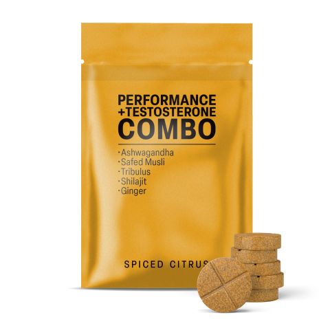500mg Ashwagandha, Safed Musli, Tribulus, Shilajit, Ginger Tablets - Spiced Citrus - Thumbnail 2