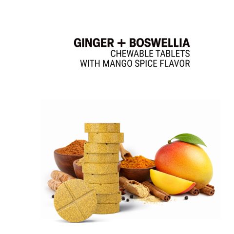 500mg Black Pepper, Boswellia, Turmeric, Ginger Tablets - Spiced Mango - Thumbnail 4