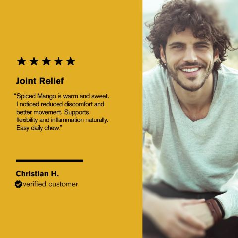 500mg Black Pepper, Boswellia, Turmeric, Ginger Tablets - Spiced Mango - Thumbnail 7