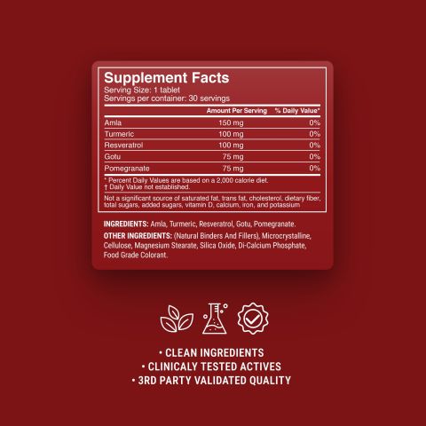 500mg Anti-Aging Youth Tonic - Black Cherry - Thumbnail 9