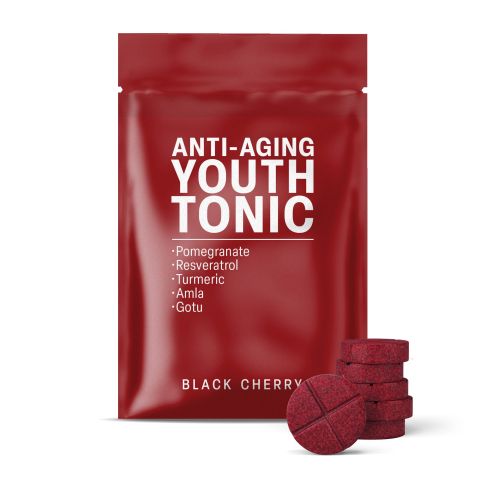 500mg Pomegratane, Resveratrol, Turmeric, Amla, Gotu Tablets - Black Cherry - Thumbnail 2