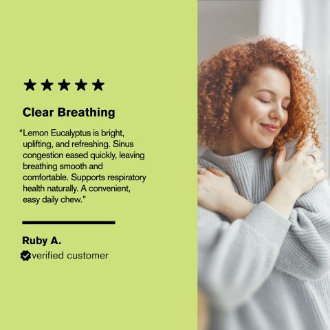 500mg Andrographis, Holy Basil, Turmeric, Ginger, Amla Tablets - Lemon Eucalyptus - Thumbnail 7