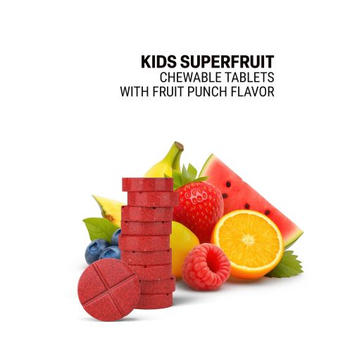 500mg Pomegranate, Strawberry, Lychee, Mangosteen, Amla Tablets - Fruit Punch - Thumbnail 4