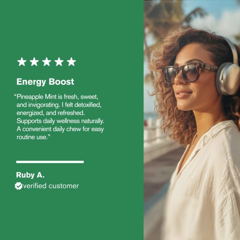 500mg Barley Grass, Wheatgrass, Chlorella, Spirulina, Moringa Tablets - Pineapple Mint - Thumbnail 7