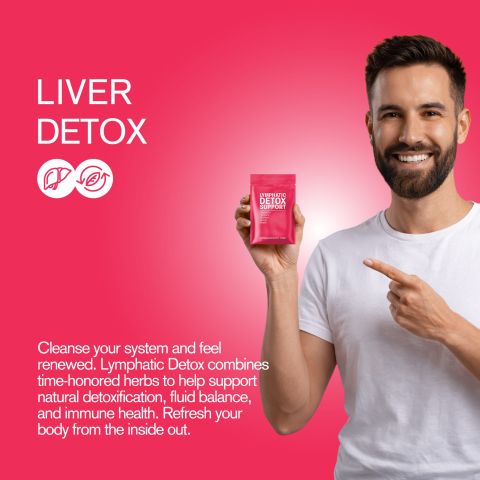 500mg Lymphatic Detox Support - Burdock, Ginger, Manjustha, Neem, Turmeric - Pomegranate Lime - Thumbnail 6