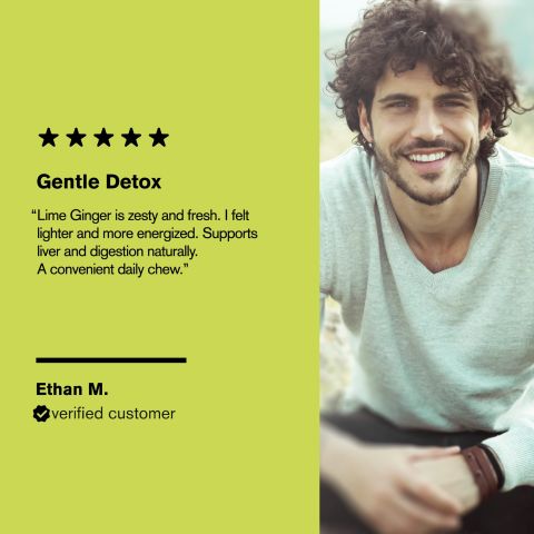 500mg Milk Thistle, Dandelion, Turmeric, Triphala, Ginger, Amla Tablets - Lime Ginger - Thumbnail 7