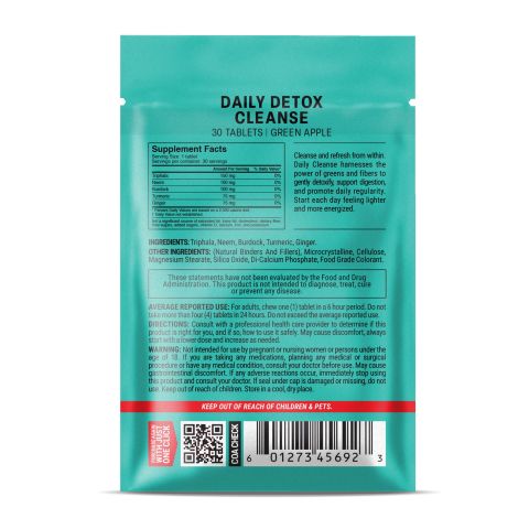 500mg Turmeric, Burdock, Triphala, Ginger, Neem Tablets - Green Apple - Thumbnail 8