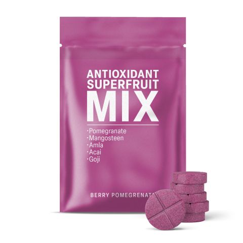 500mg Pomegranate, Mangosteen, Amla, Acai, Goji Tablets - Berry Pomegranate - Thumbnail 2