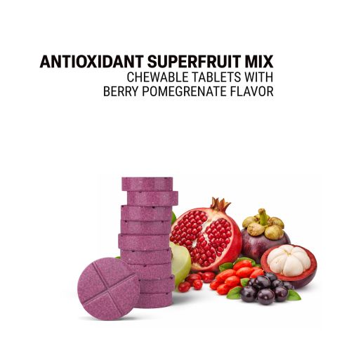 500mg Pomegranate, Mangosteen, Amla, Acai, Goji Tablets - Berry Pomegranate - Thumbnail 4