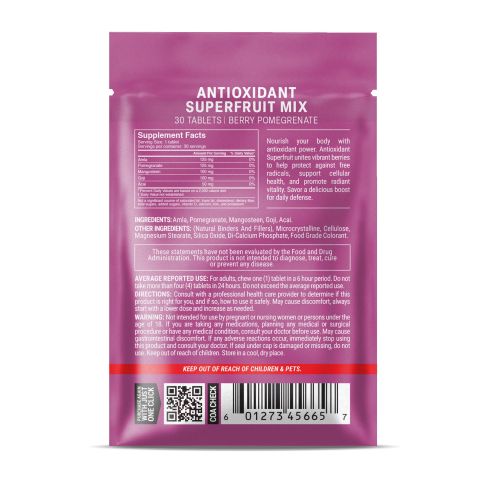 500mg Pomegranate, Mangosteen, Amla, Acai, Goji Tablets - Berry Pomegranate - Thumbnail 8