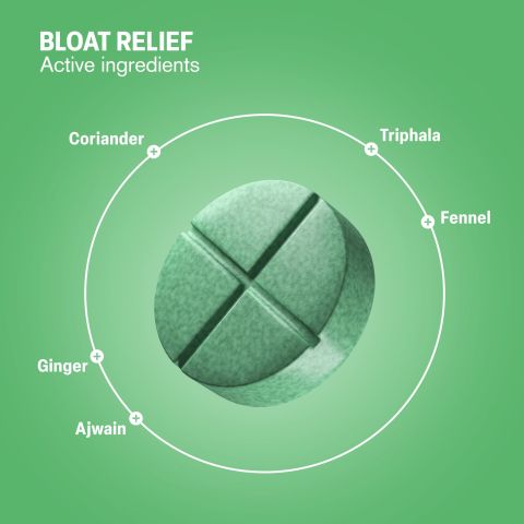 500mg Coriander, Triphala, Fennel, Ginger, Ajwain Tablets - Mint Fennel - Thumbnail 5