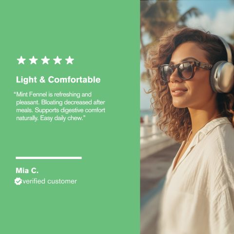 500mg Coriander, Triphala, Fennel, Ginger, Ajwain Tablets - Mint Fennel - Thumbnail 7