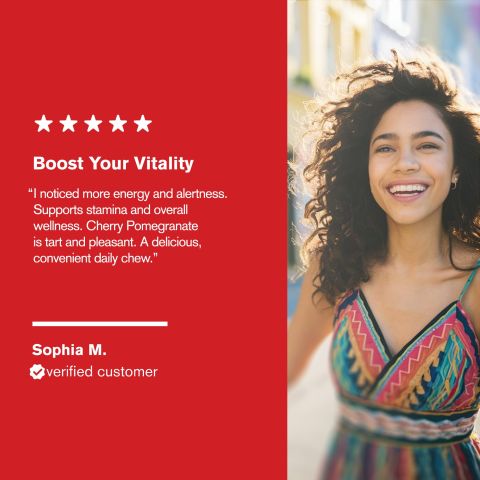 500mg Astragalus, Green Tea, Panax, Amla, Goji Tablets - Cherry Pomegranate - Thumbnail 7