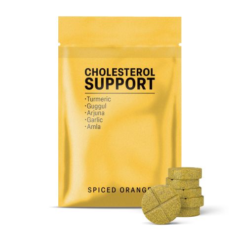 500mg Turmeric, Guggul, Arjuna, Garlic, Amla Tablets - Spiced Orange - Thumbnail 2