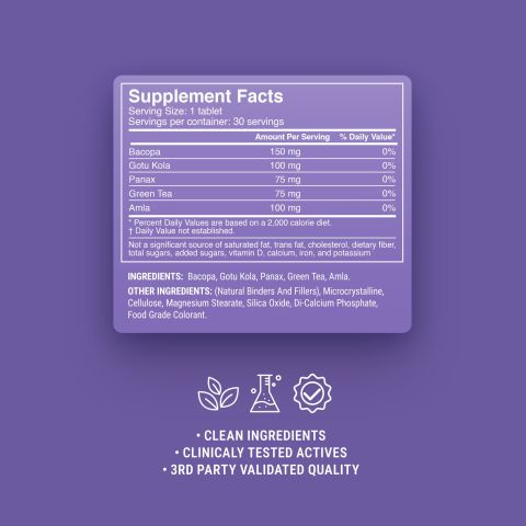 500mg Focus + Memory - Blueberry Acai - Thumbnail 9