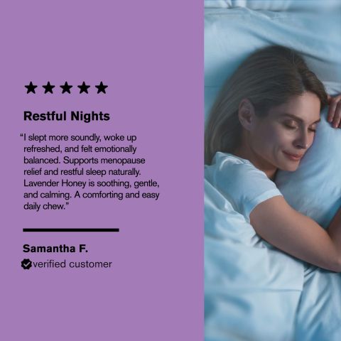 500mg Ashwagandha, Chamomile, Shatavari, Jujube, Amla Tablets - Lavender Honey - Thumbnail 7