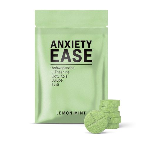 500mg Ashwagandha, L-Theanine, Gotu Kola, Jujube, Tulsi Tablets - Lemon Mint - Thumbnail 2