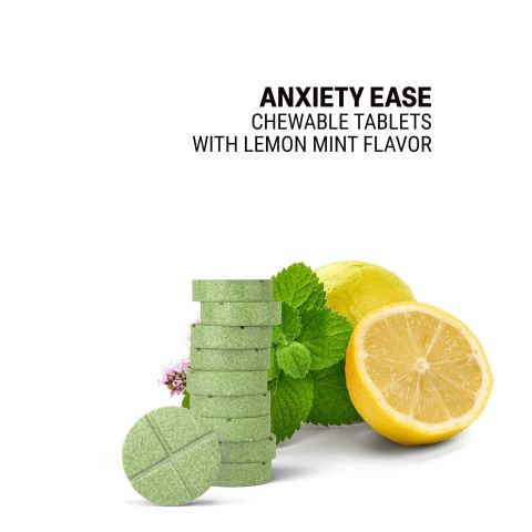 500mg Ashwagandha, L-Theanine, Gotu Kola, Jujube, Tulsi Tablets - Lemon Mint - Thumbnail 4