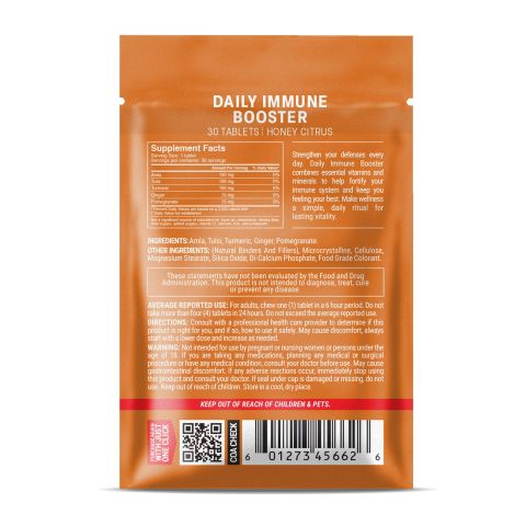 500mg Pomegratane, Turmeric, Ginger, Amla, Tulsi Tablets - Honey Citrus - Thumbnail 8