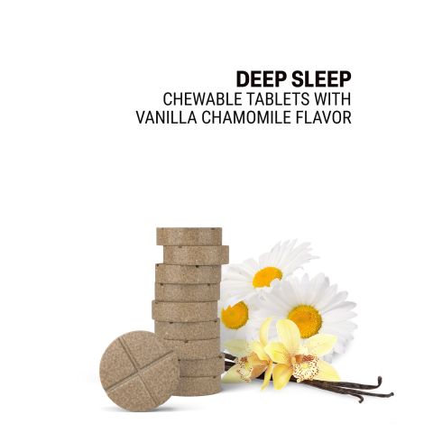 500mg Ashwagandha, Chamomile, L-Theanine, Jujube, Tulsi Tablets - Vanilla Chamomile - Thumbnail 4