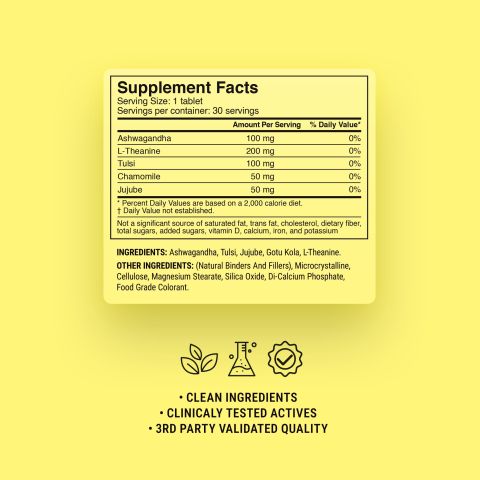 500mg Relaxation + L-Theanine - Lemon Honey - Thumbnail 9