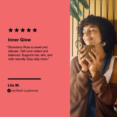 500mg Pomegratane, Shatavari, Turmeric, Gotu, Amla Tablets - Strawberry Rose - Thumbnail 7