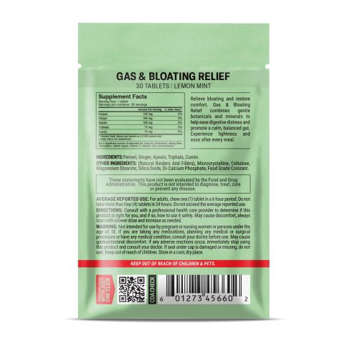 500mg Triphala, Fennel, Ginger, Ajwain, Cumin Tablets - Lemon Mint - Thumbnail 8