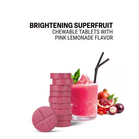 500mg Pomegratane, Mangosteen, Rosehip, Acerola, Amla Tablets - Pink Lemonade - Thumbnail 4