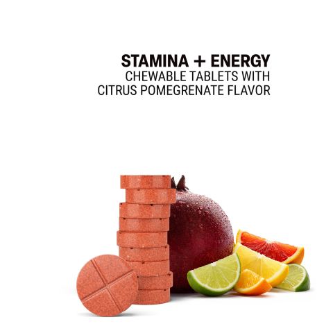 500mg Panax, Ashwagandha, Rhodiola, Shilajit, Amla Tablets - Citrus Pomegranate - Thumbnail 4