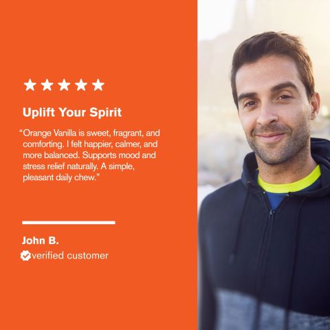 500mg Ashwagandha, L-Theanine, Saffron, Amla, Tulsi Tablets - Orange Vanilla - Thumbnail 7