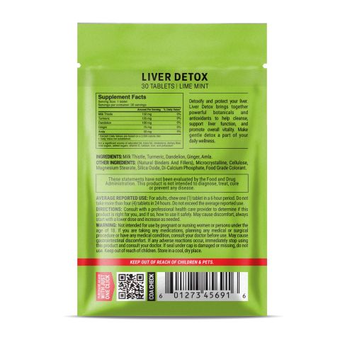500mg Milk Thistle, Dandelion, Turmeric, Ginger, Amla Tablets - Live Mint - Thumbnail 8