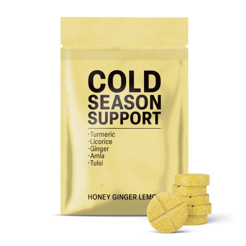 500mg Turmeric, Licorice, Ginger, Amla, Tulsi Tablets - Honey Ginger Lemon - Thumbnail 2