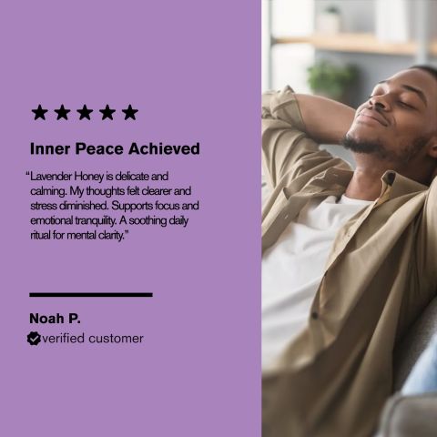 500mg Ashwagandha, Chamomile, L-Theanine, Gotu Kola, Tulsi Tablets - Lavender Honey - Thumbnail 7